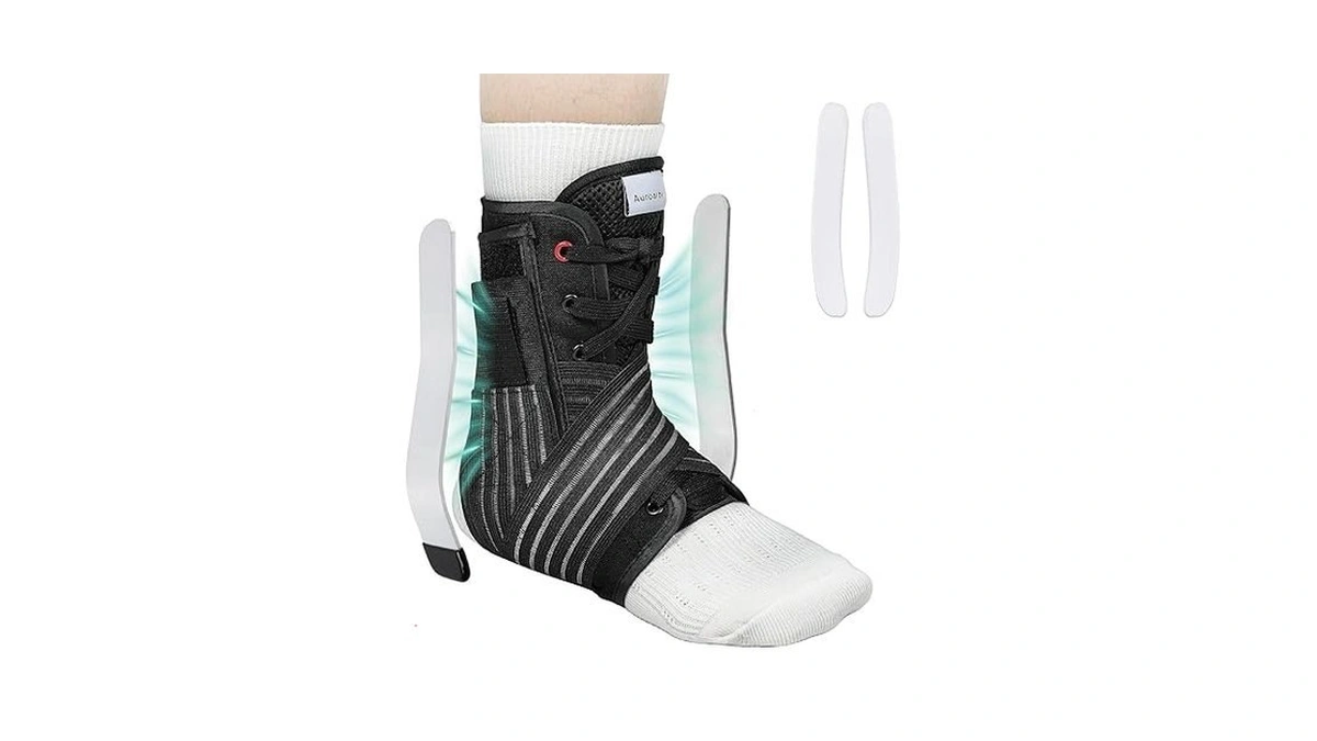 Auroaibi Ankle Brace For Sprained Ankle Lace Up... - Coupon