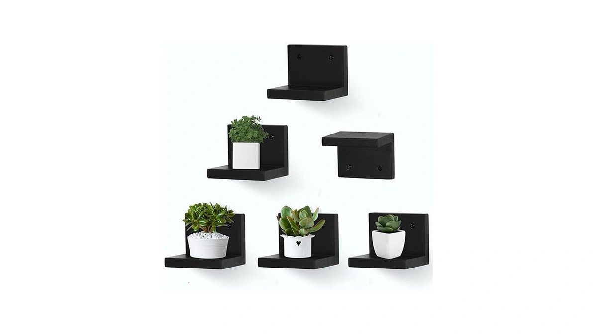 Niubest Small Floating Shelf For Wall Set Of 6 Mini... - Coupon