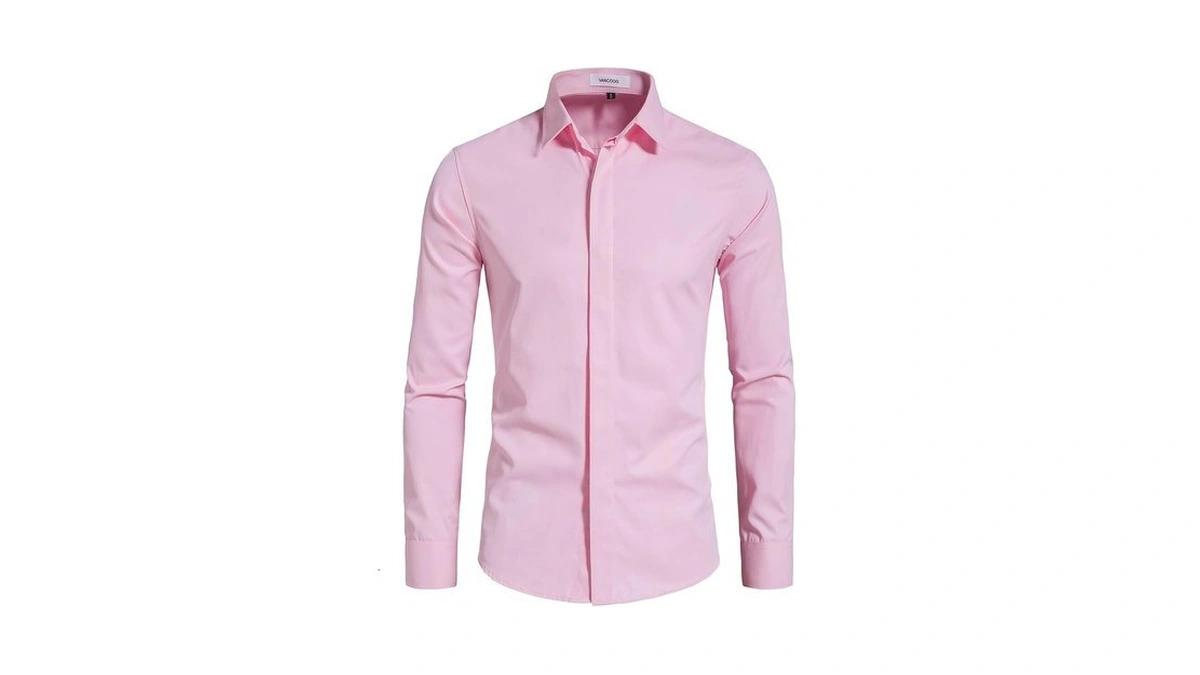 Vancoog Men S Cotton Blended Long Sleeve Casual... - Coupon
