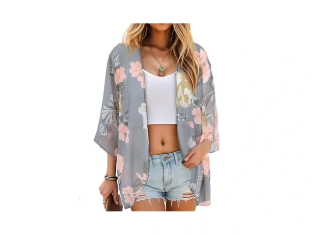 Women S Kimono Cover Up Floral Print 3 4 Sleeve… – Coupon