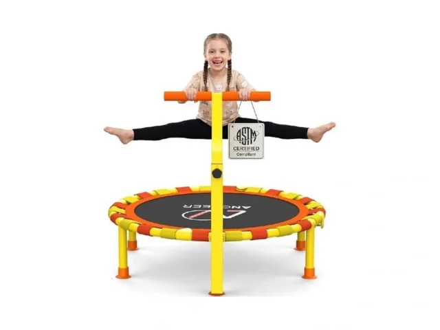 Ancheer 38 Kids Trampoline With Adjustable Handle… – Coupon