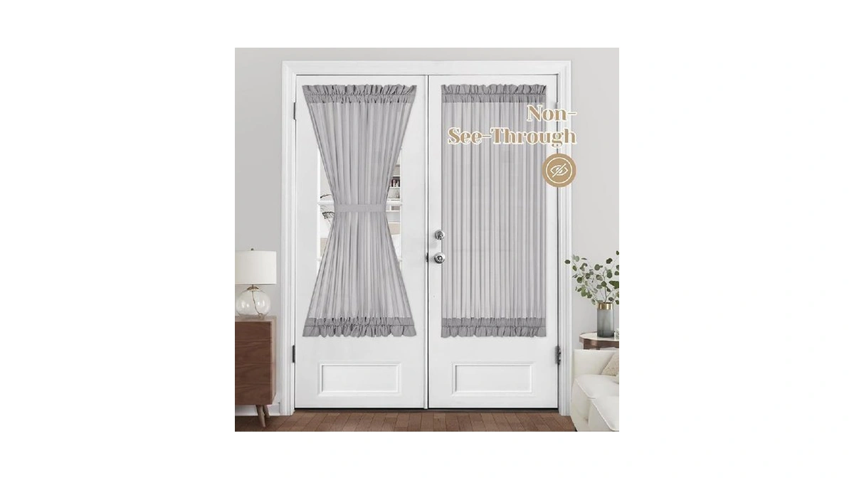 Homeideas Non-see-through Sidelight French Curtains... - Coupon