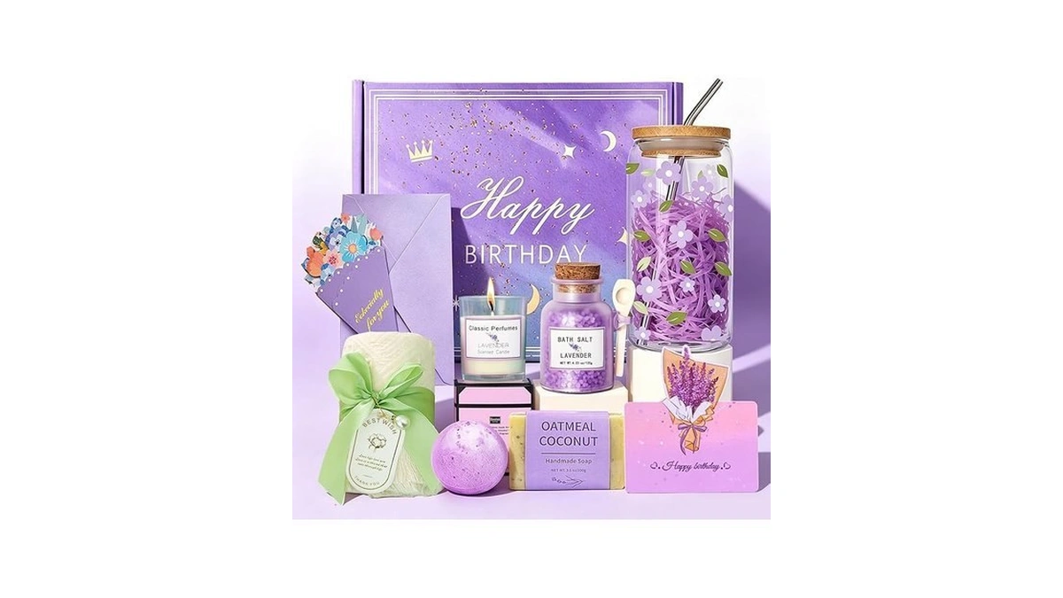 Birthday Gifts For Teen Girls Purple Gift Basket... - Coupon
