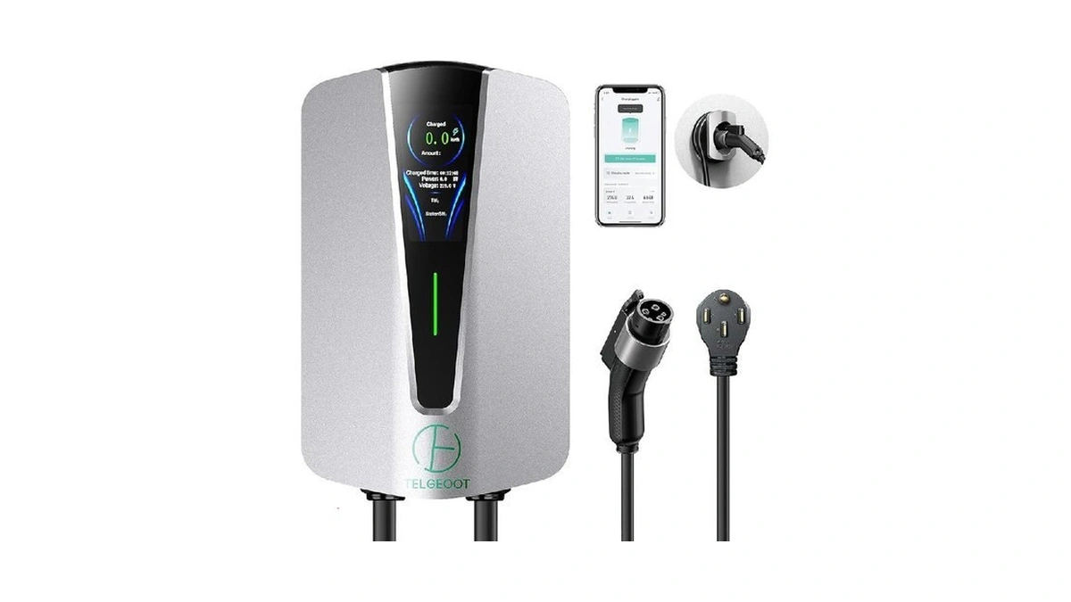 Telgeoot Level 2 Ev Charger 48amp Indoor Outdoor... - Coupon