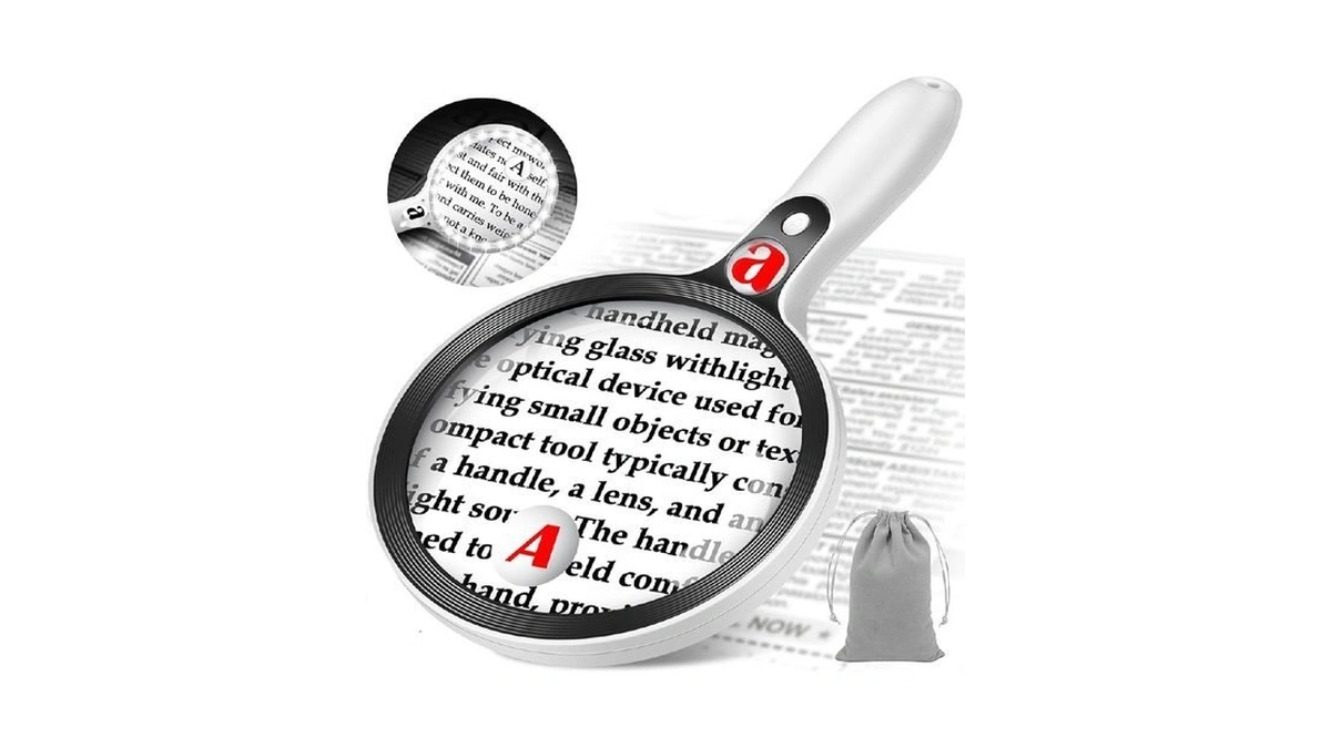 Large Magnifying Glass With Lights 10x 25x 45x... - Coupon