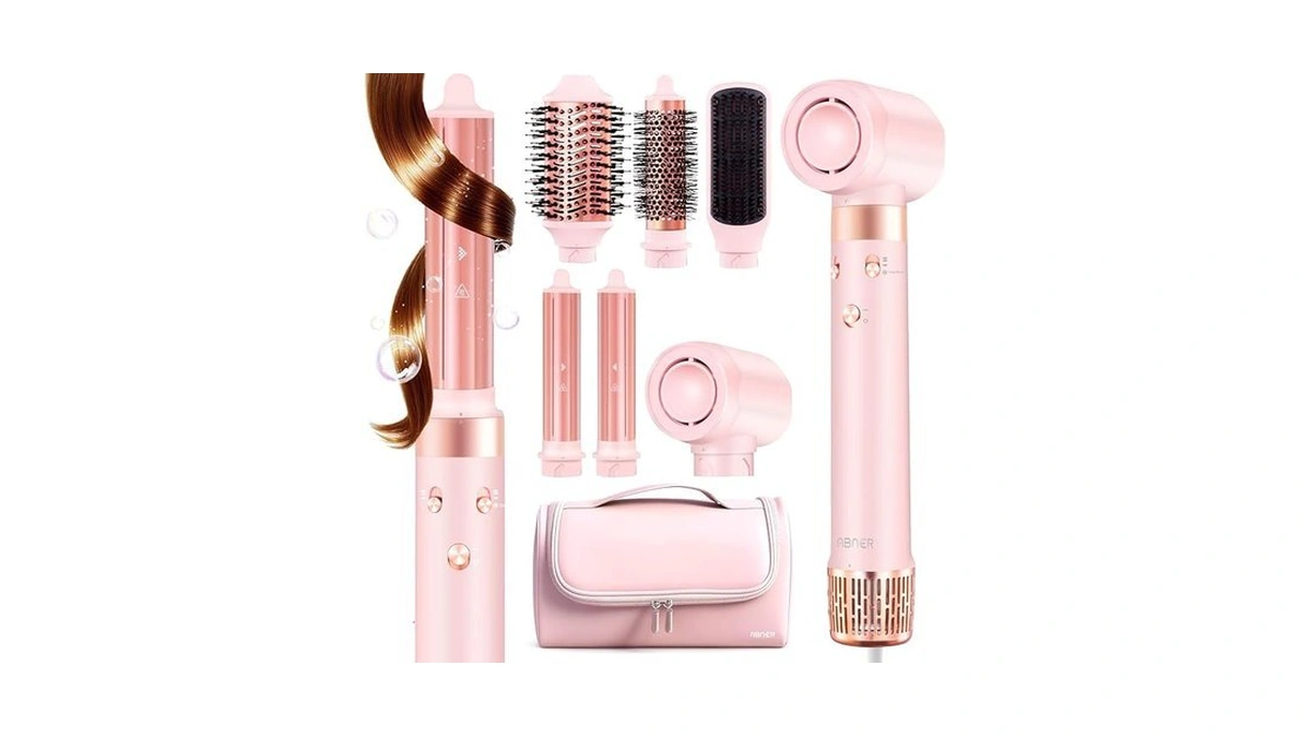 Abner 6 In 1 Professional Hot Air Styler Auto... - Coupon