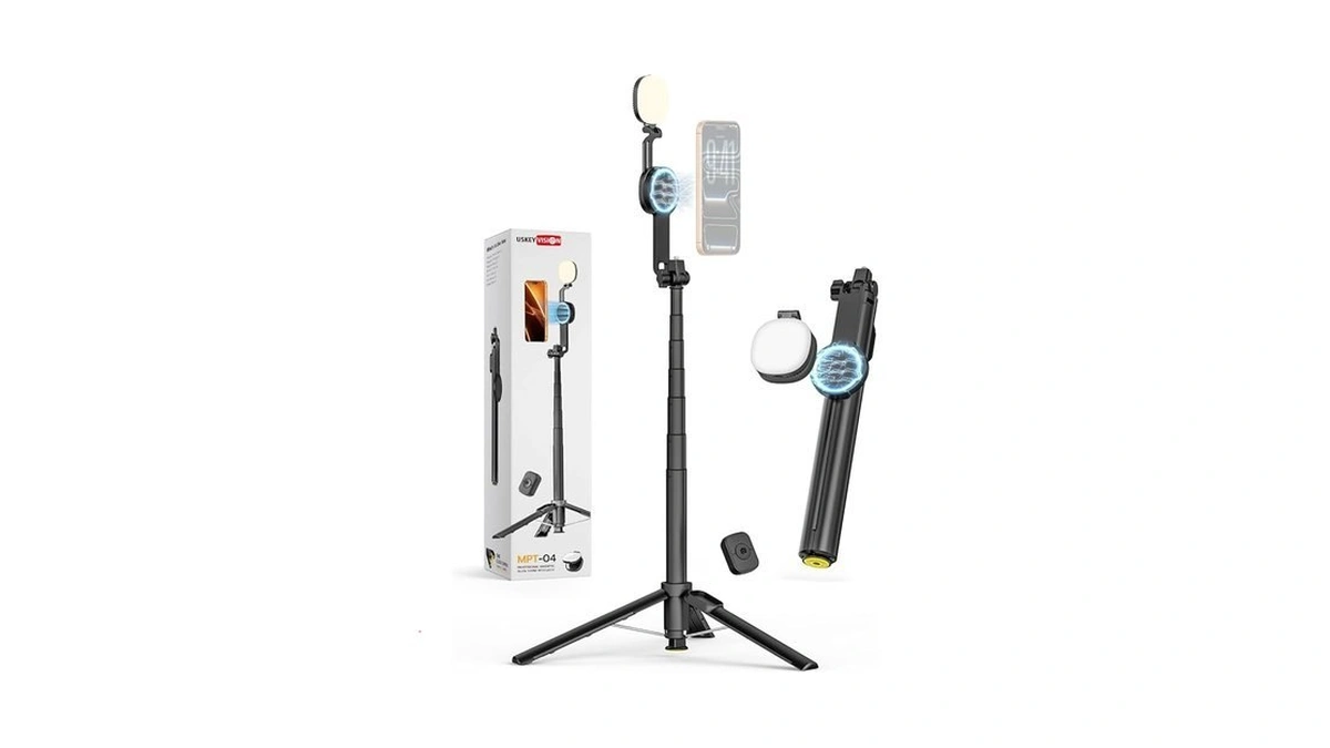Uskeyvision Magnetic Tripod For Iphone Android With... - Coupon