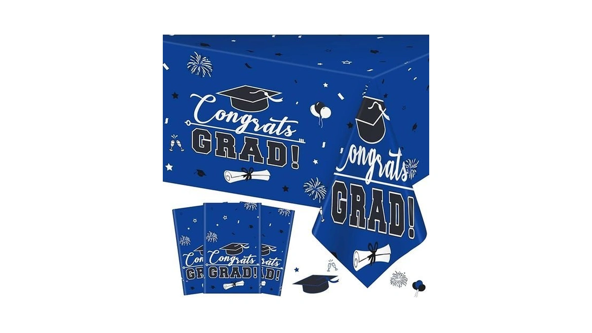 3 Pcs Graduation Tablecloth - Congrats Grad Table... - Coupon