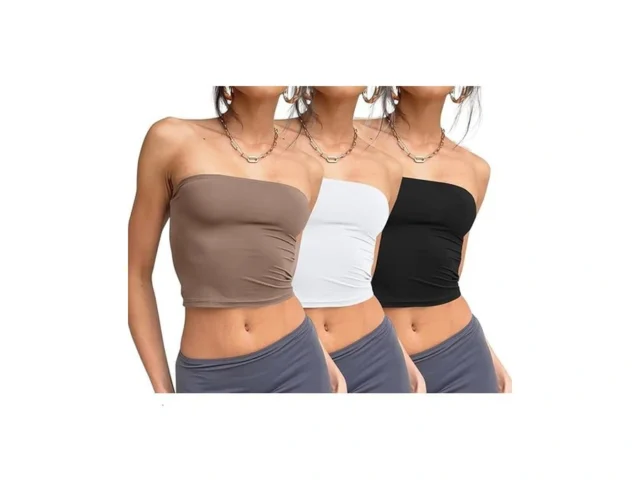 Trendy Queen Womens 3 Pack Summer Tube Tops Crop… – Coupon
