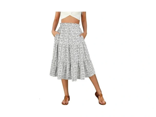 Berydress Womens White Skirt With Pockets 2025 High… – Coupon