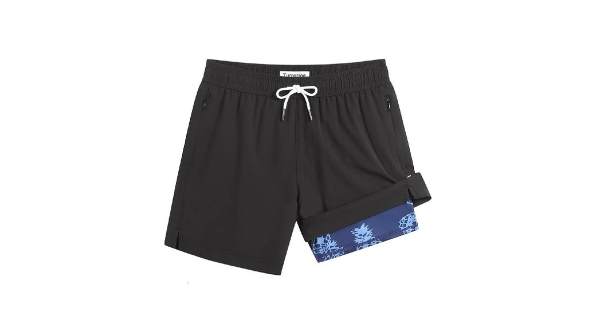 Turnshine Mens Swim Trunks With Compression Liner 5... - Coupon