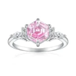 Cijisx Birthstone Ring 925 Sterling Silver Hexagon... - Coupon