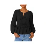 Zesica Women S Long Sleeve Babydoll Tops Crewneck... - Coupon
