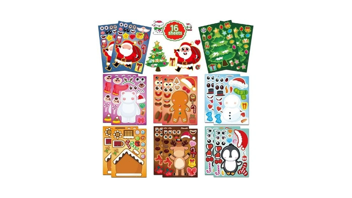 Christmas Stickers Holiday Diy Decorative Stickers... - Coupon