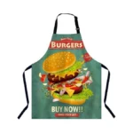 Xuwenz Vintage Burger Poster Chefs Apron Cooking... - Coupon