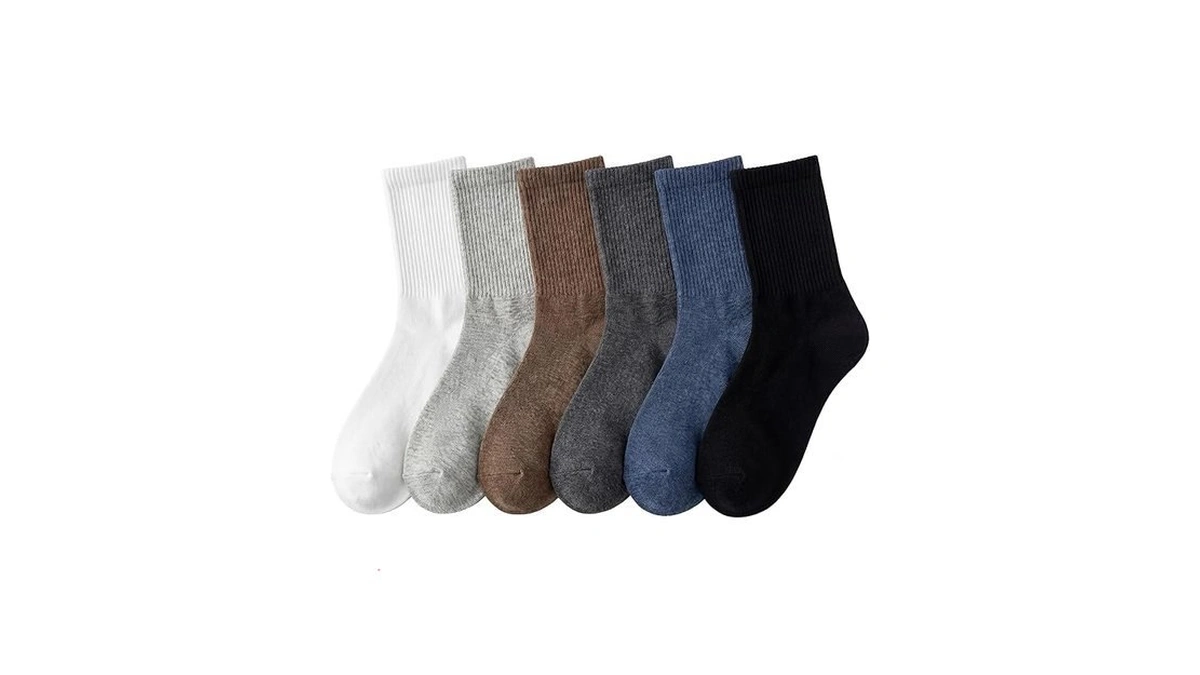 Gowaaw Men S Lightweight Quarter Crew Socks 6 Pairs... - Coupon