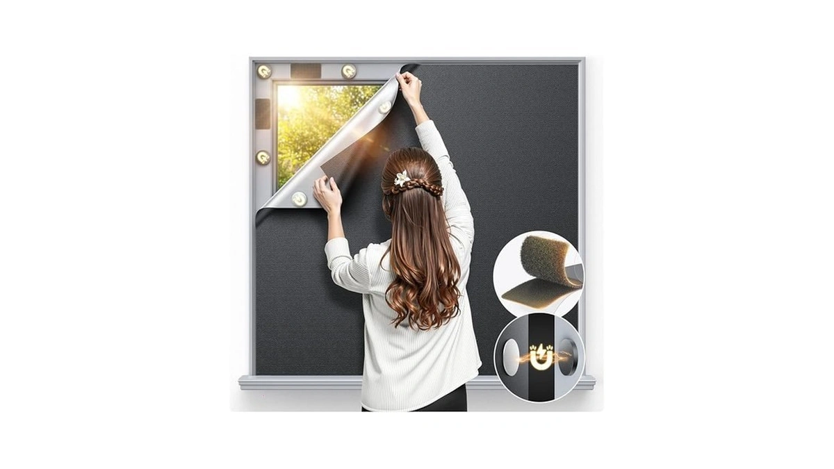 Magnetic Blackout Window Cover 70 X 58 Portable... - Coupon