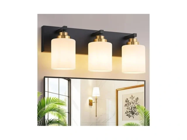 Vanity Lights For Bathroom 3-light Black And Gold… – Coupon