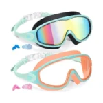 Keary 2 Pack Swim Goggles For Kids 6-14 8-14 Kids... - Coupon