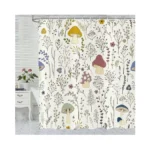 Defouliao Mushroom Shower Curtain Cute Funny Floral... - Coupon