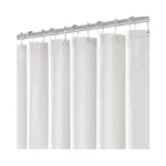 Jolilight White Linen Shower Curtains 72 Inches... - Coupon