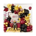 Burgundy Balloon Arch Kit Black Gold Maroon Balloon... - Coupon