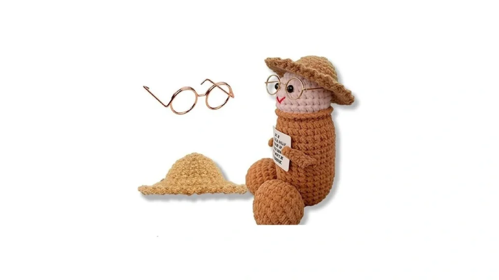 Aicoofest Funny Emotional Support Crocheted Stuffed... - Coupon