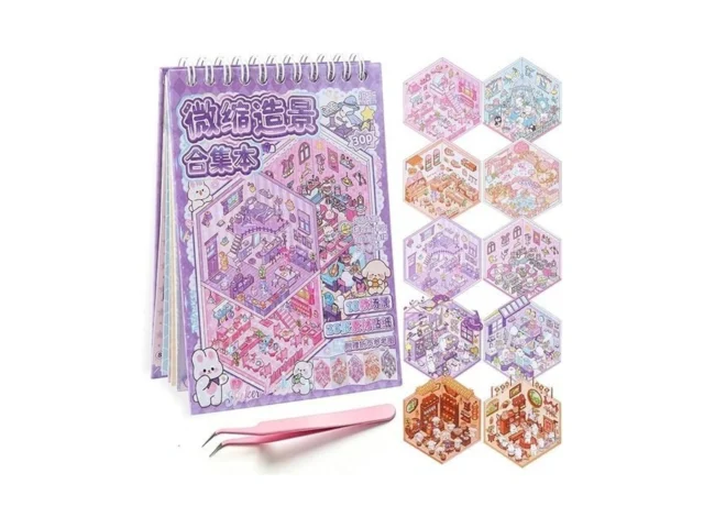 3d Sticker Scene Book For Adults 10pcs Reusable… – Coupon