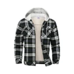 Rdruko Men S Flannel Plaid Shirt Jacket With Hood... - Coupon
