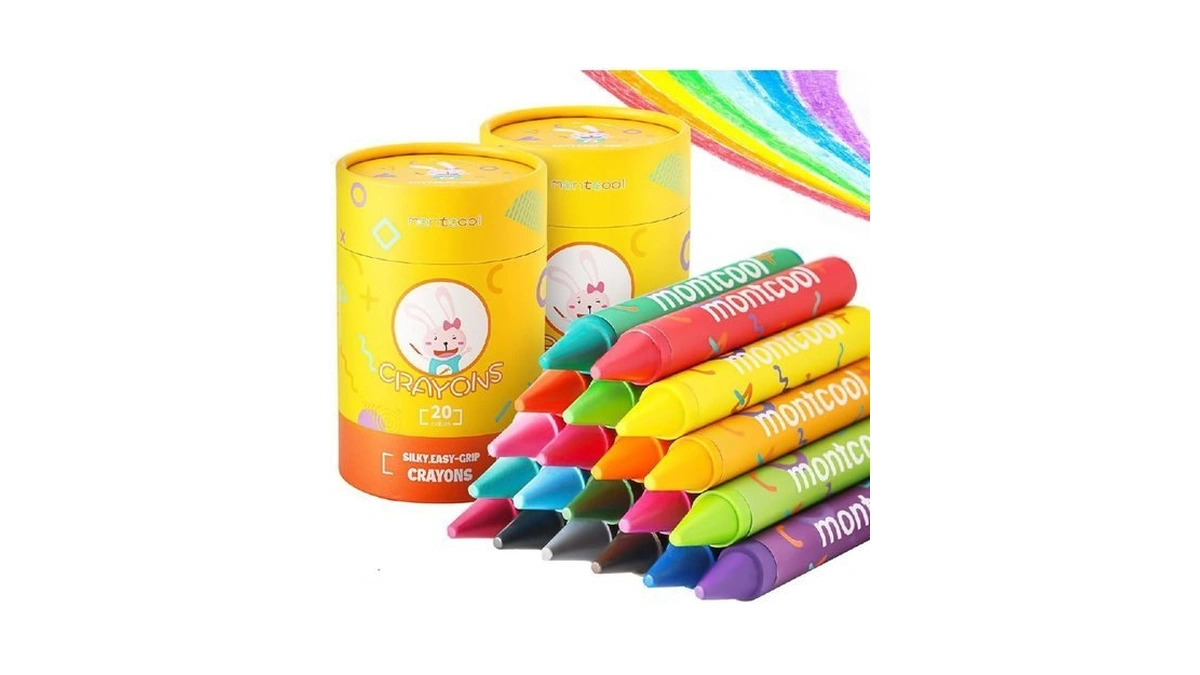 Montcool 2 Pack Jumbo Crayons Set 40 Pieces 20... - Coupon