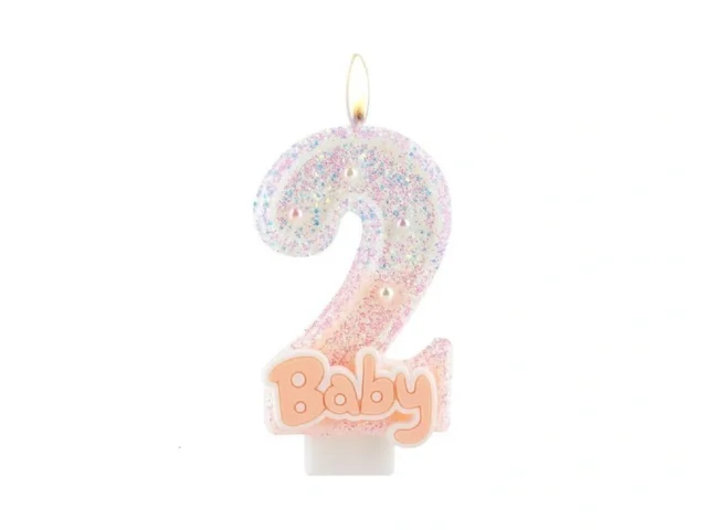 Hongplus Pink Baby Number 2 Birthday Candle 2 8in… – Coupon