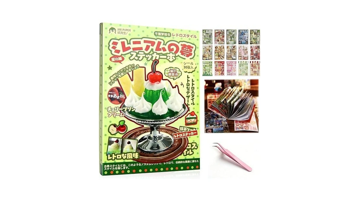 Cute Japanese Sticker Book For Adults 30 Sheets... - Coupon