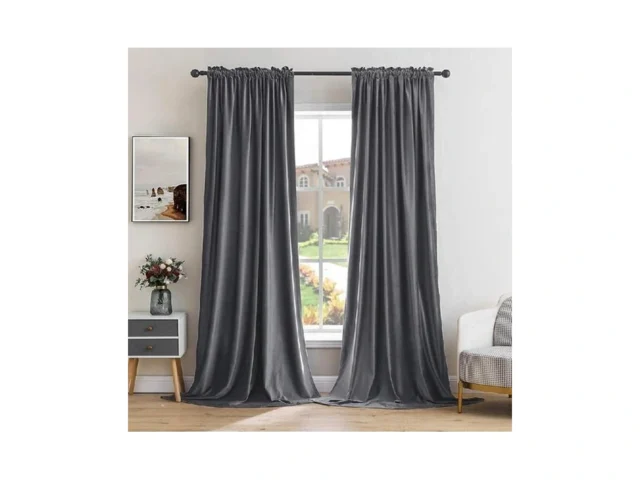 Miulee Grey Velvet Curtains Thermal Insulated… – Coupon