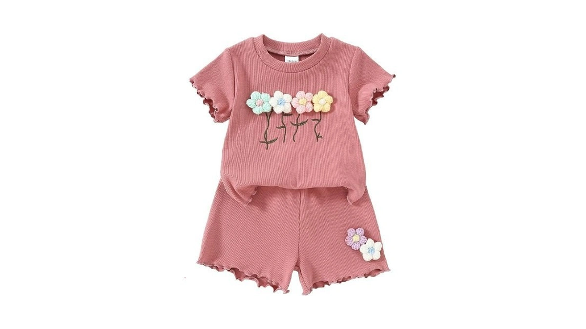 Yvowming Toddler Baby Girl Clothes Outfits Summer... - Coupon