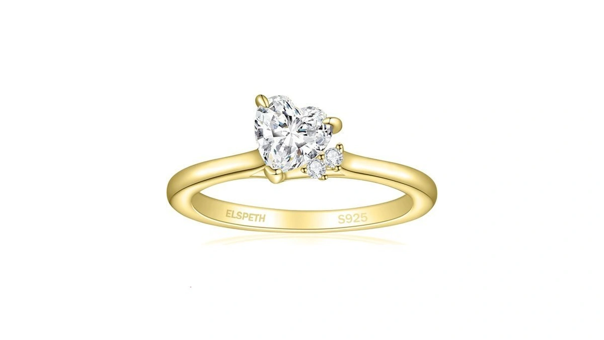 Elspeth 925 Sterling Silver Engagement Ring For... - Coupon
