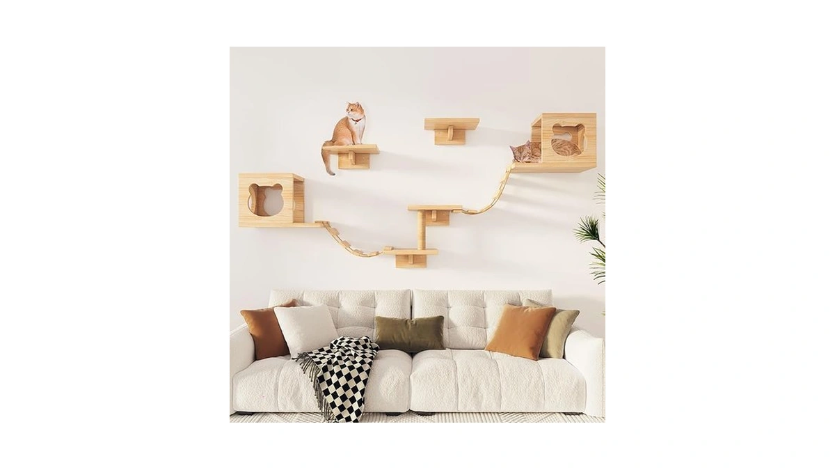 Petkaboo Cat Wall Shleves And Perches Pine Wooden... - Coupon