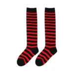 Warmbaby Striped Socks For Girls Kids Red And Black... - Coupon