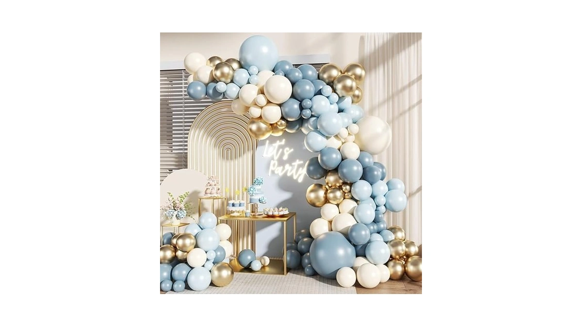 Joyfloat Blue Balloon Garland Arch Kit Dusty Blue... - Coupon