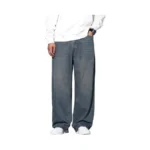 Qgrswbc Men S Wide Leg Jeans Baggy Denim Pants... - Coupon