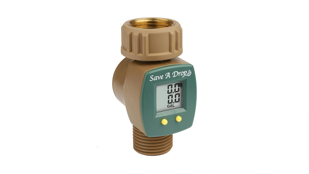 Save A Drop Brass Water Flow Meter Measure Gallon... - Coupon