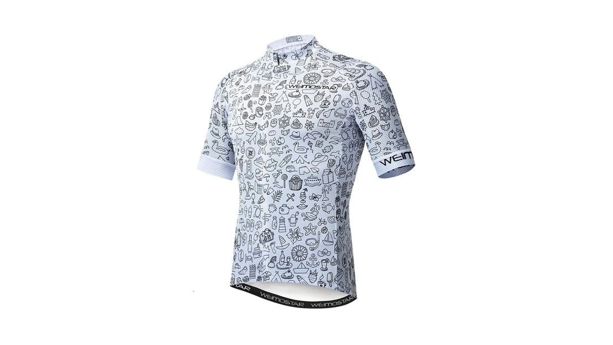 Mens Cycling Jersey Shirt 2020 Short Sleeve Bike... - Coupon