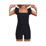 Beautyin Girls One Piece Swimsuits Solid Bathing... - Coupon