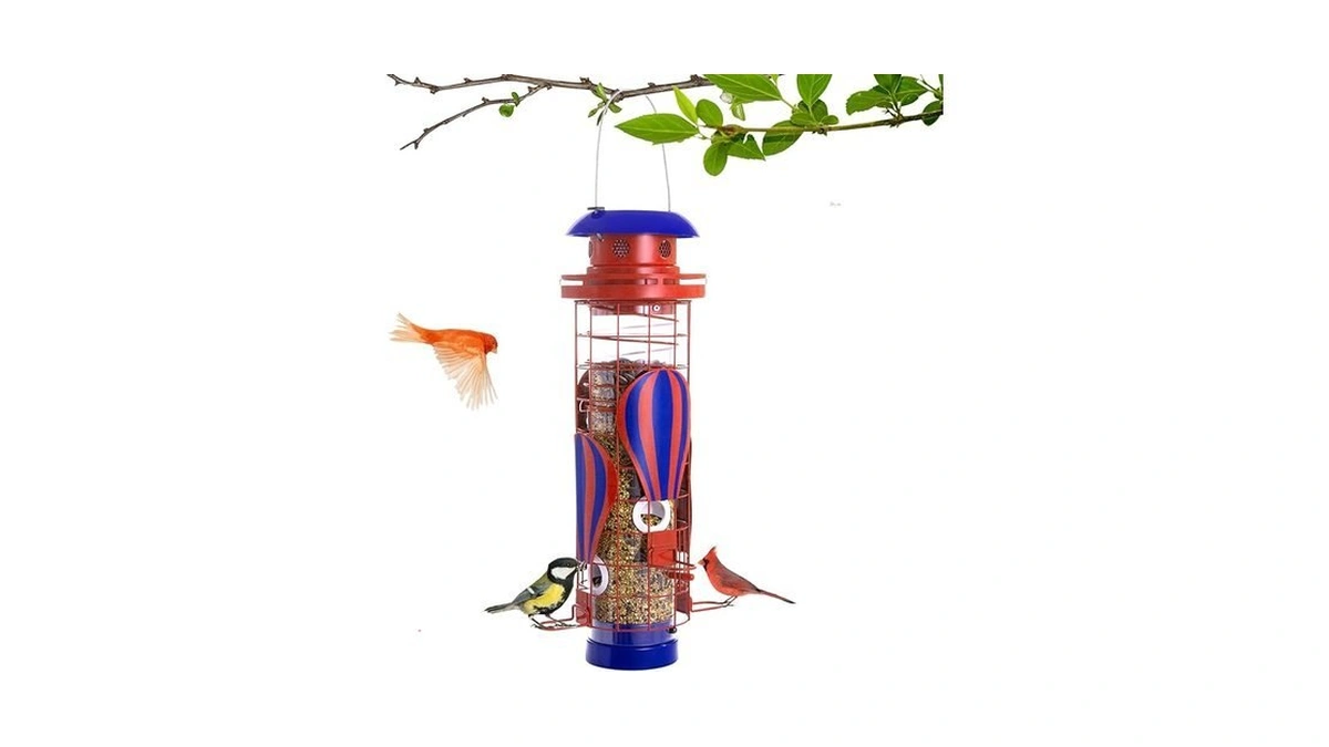 Beserie Metal Squirrel Proof Bird Feeders For... - Coupon