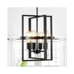 12 6 Black Chandelier For Dining Room 4-light... - Coupon