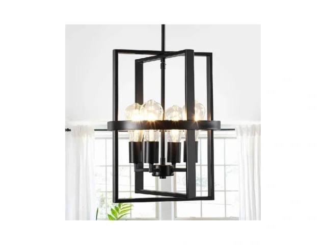 12 6 Black Chandelier For Dining Room 4-light… – Coupon
