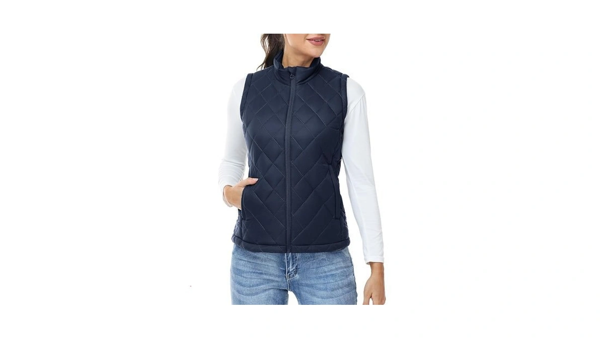 Rdruko Women S Quilted Puffer Vest Outerwear... - Coupon