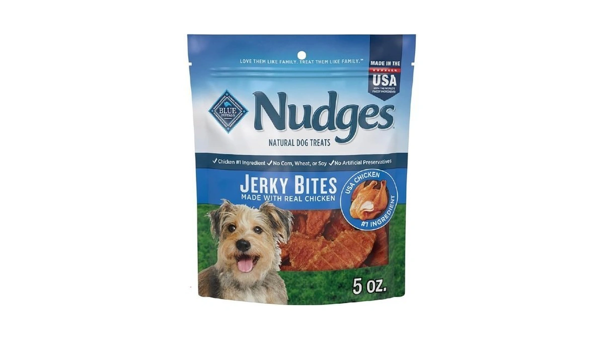 Blue Buffalo Nudges Jerky Bites Dog Treats Made In... - Coupon