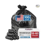 Fuxury 60 Gallon Trash Bags Medium Duty 100 Count... - Coupon