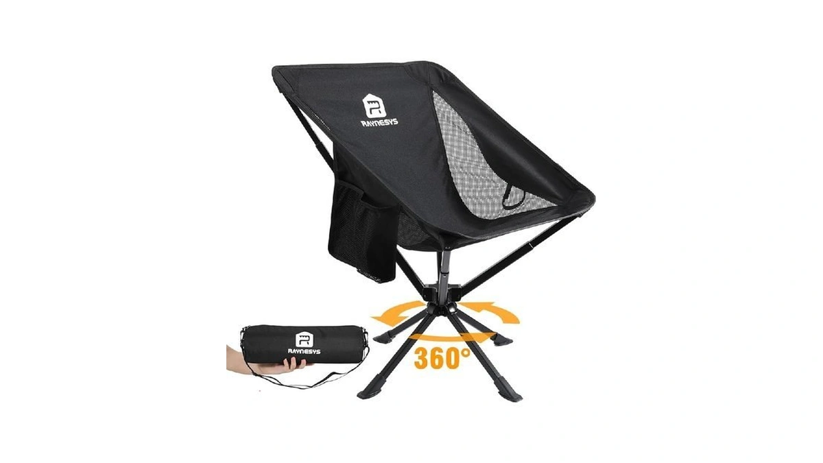 Raynesys 1 Pack Portable Camping Chair Flexible 360... - Coupon
