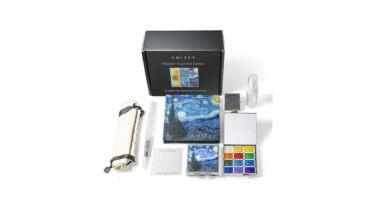 Amizey Mini Watercolor Travel Set Inspired By The... - Coupon